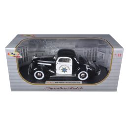 1936 Pontiac Deluxe Highway Patrol Car 1/18 Diecast Model Car by Signature Models