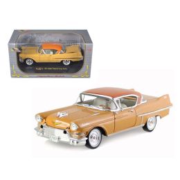 1957 Cadillac Series 62 Coupe De Ville Yellow 1/32 Diecast Car Model by Signature Models