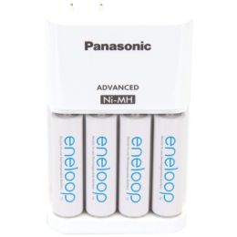 Panasonic 4-position Charger With Aa Eneloop Batteries, 4 Pk SPKKKJ17MCA4BA