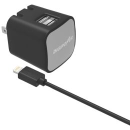 Digipower Instasense 2.4-amp Dual-usb Wall Charger With 5ft Lightning Cable DGPISAC2DL