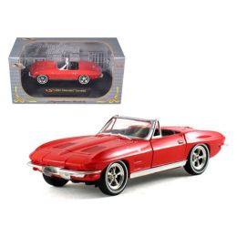 1963 Chevrolet Corvette Convertible Red 1/32 Diecast Model Car by Signature Models