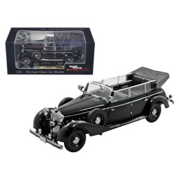 1938 Mercedes 770K Parade Car Black 1/43 Diecast Car Model by Signature Models