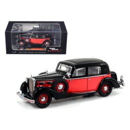 1935 Maybach SW35 Spohn Black/Red Hardtop 1/43 Diecast Car Model by Signature Models