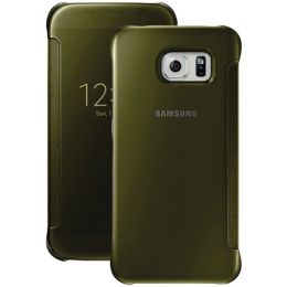 Samsung(R) 34-2888-05-XP S-View Flip Cover for Samsung(R) Galaxy S(R) 6 (Clear/Gold)