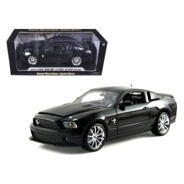 2010 Ford Shelby Mustang GT500 Super Snake Black 1/18 Diecast Model Car by Shelby Collectibles