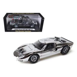 1966 Ford GT40 Chrome Edition Limited to 500pc Worldwide 1/18 Diecast Car Model by Shelby Collectibles