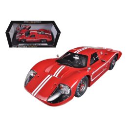 1967 Ford GT MK IV Red 1/18 Diecast Car Model by Shelby Collectibles