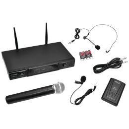 Pyle Pro Vhf Wireless Microphone Receiver System With Independent Volume Control PYLPDWM2115