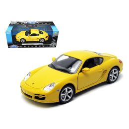 Porsche Cayman S Yellow 1/18 Diecast Car Model by Welly