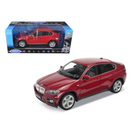 2011 2012 BMW X6 Red 1/18 Diecast Car Model by Welly