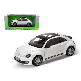 2012 Volkswagen New Beetle White 1/18 Diecast Car Model by Welly