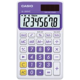 Casio Solar Wallet Calculator With 8-digit Display (purple) CIOSLVCPLSIH