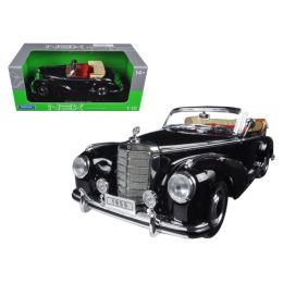 1955 Mercedes 300S Convertible Black 1/18 Diecast Model Car by Welly