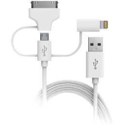 Digipower Charge & Sync 3-in-1 Lightning Cable, 5ft DGPSP3N1