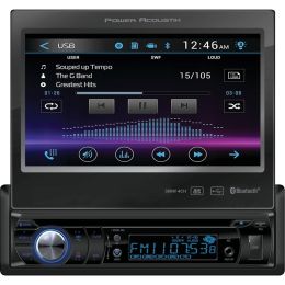 Power Acoustik 7" Single-din In-dash Motorized Lcd Touchscreen Dvd Receiver With Bluetooth POWPD724B