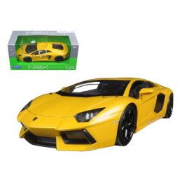 Lamborghini Aventador LP700-4 Yellow 1/24 Diecast Model Car by Welly