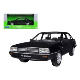 Volkswagen Santana Black 1/24 Diecast Car Model by Welly