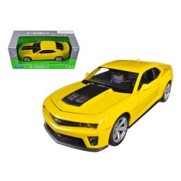 Chevrolet Camaro ZL1 Yellow 1/24 Diecast Car Model by Welly