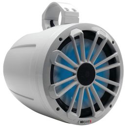 Mb Quart Nautic Series 2-way Wake Tower Speaker With Dove Gray Finish & Mounting Hardware (8 In., 140 Watts, With Led Illumination) MBQNT1120L