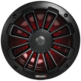 Mb Quart Nautic Series 6.5" 120-watt 2-way Coaxial Speaker System With Matte Black Finish (with Led Illumination) MBQNK1116LB