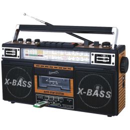 Supersonic Retro 4-band Radio & Cassette Player (wood) SSCSC3200WOD