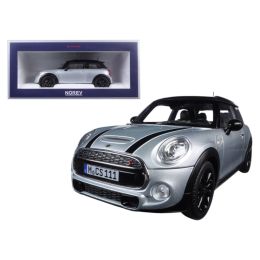2015 Mini Cooper S Silver Metallic and Black 1/18 Diecast Model Car by Norev