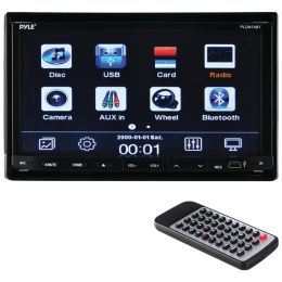 Pyle Pro 7" Double-din In-dash Lcd Motorized Slide-down Touchscreen Dvd Receiver With Bluetooth PYRPLDN74BT