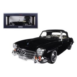 1957 Mercedes 190 SL Black 1/18 Diecast Model Car by Norev