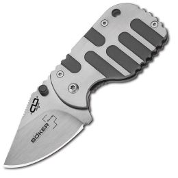 Boker Plus Subcom Titanium Plain Edge Knife 4.125 Inch