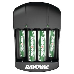 Rayovac Value Charger With 2 Aaa & 2 Aa Ready-to-use Rechargeable Batteries RVCPS1344BG