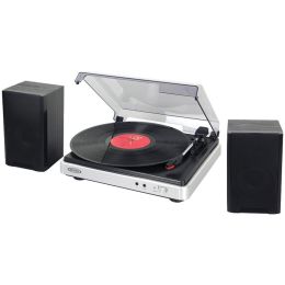 Jensen 3-speed Turntable With Stereo Speakers JENJTA325