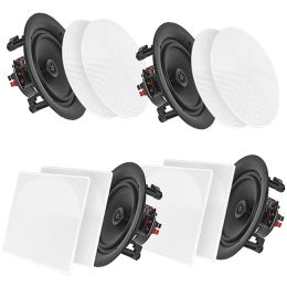 Pyle Home 5.25" Bluetooth Ceiling And Wall Speakers, 4 Pk PYRPDICBT256