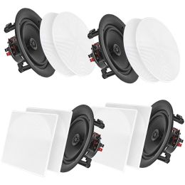 Pyle Home 10" Bluetooth Ceiling And Wall Speakers, 4 Pk PYRPDICBT2106