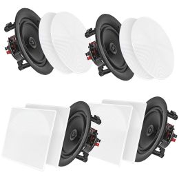 Pyle Home 8" Bluetooth Ceiling And Wall Speakers, 4 Pk PYRPDICBT286