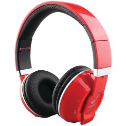 Supersonic Over-ear Bluetooth Headphones With Microphone (red) SSCIQ129BTR