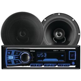 Boss Audio Single-din In-dash Mechless Am And Fm Receiver System With Speakers BOS636CK