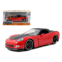 2006 Chevrolet Corvette Z06 Red 1/24 Diecast Car Model by Jada