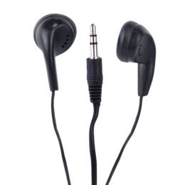 Vibe Color Tunes VS-120-BLK In-Ear Stereo Headphones (Black) - Retail Hanging Package