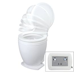Jabsco Lite Flush Electric 24V Toilet w/Control Panel