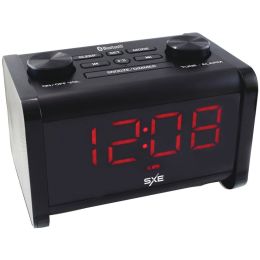 Sxe Bluetooth Speaker Fm Alarm Clock Radio NYLSXE86011