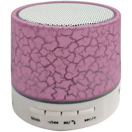 Sylvania Bluetooth Lighted Portable Speaker (pink) CURSP637PK