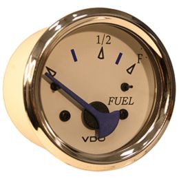 VDO Allentare White Fuel Level Gauge - Use w/Marine 240-33 Ohm Fuel Senders - 12V