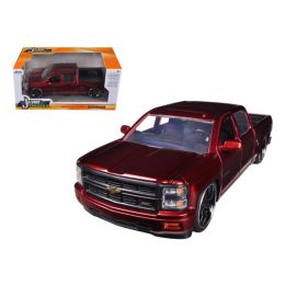 2014 Chevrolet Silverado Pickup Truck Red Custom Edition 1/24 Diecast Model by Jada