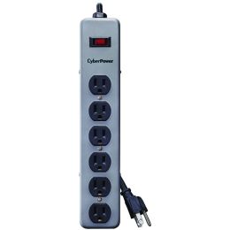 Cyberpower 6-outlet Essential Surge Protector (8ft Cord) CYBB608MGY