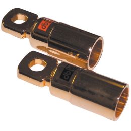 Db Link 5 And 16" Gold Ring Terminals, 2 Pk (4 Gauge) DBDRTG4