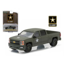 2015 Chevrolet Silverado Pickup Truck US Army LSSV 1/64 Diecast Model by Greenlight