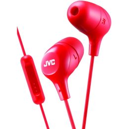 Jvc Marshmallow Inner-ear Headphones With Microphone (red) JVCHAFX38MR