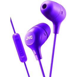 Jvc Marshmallow Inner-ear Headphones With Microphone (purple) JVCHAFX38MV