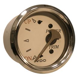 VDO Allentare White/Grey Trim Gauge - For Use w/Evinrude/Johnson Engines - 12V