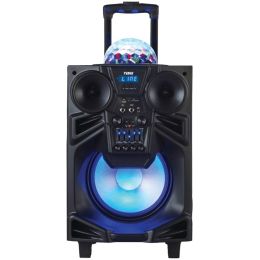 Naxa 10" Portable Dj And Pa Speaker With Bluetooth & Disco Dome Light NAXDS1001